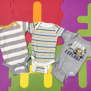 3, newborn Gerber onesies